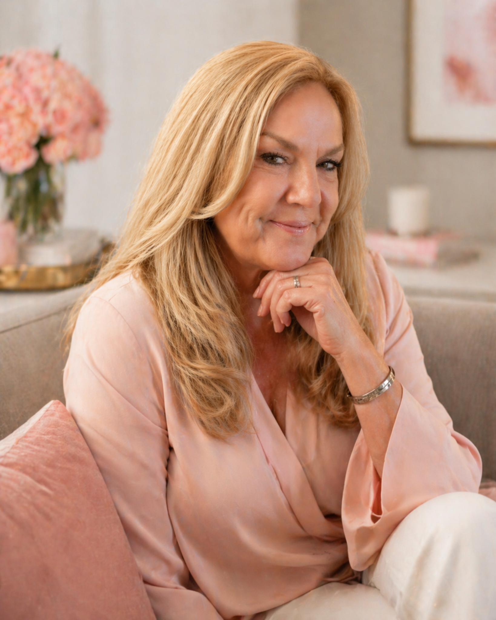Julie Harrison speaking confidently at an event